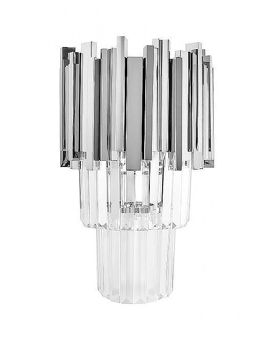 kinkiety Kinkiet Argento Stal Szczotkowana Kryształ