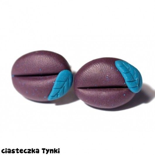 kolczyki śliweczki ciasteczkatynki