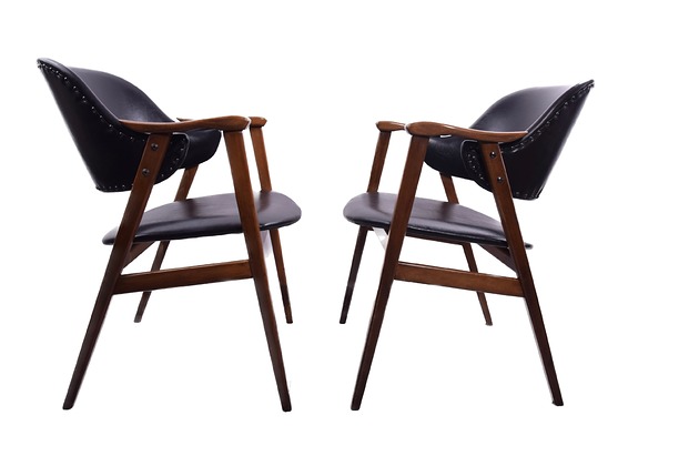 fotele Para zgrabnych foteli lata 60 buk super wygodne 78x60x60 cm