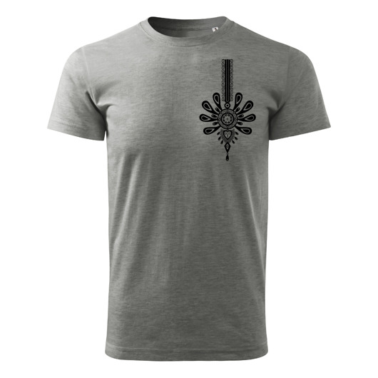 t-shirty męskie Tatra Art podhalańska Parzenica t-shirt szary