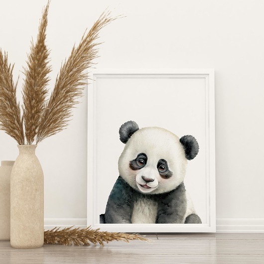 obrazy i plakaty do pokoju dziecięcego Plakat do pokoju dziecięcego panda - P103