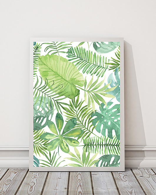 plakat. egzotyczny (format A3) Love Life and Forest