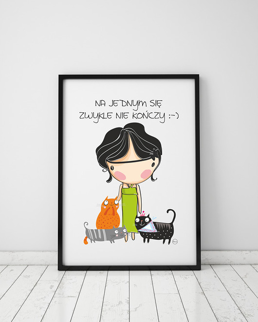 plakat. na jednym zwykle się nie... (format A3) Love Life and Forest