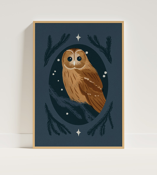 plakaty Plakat A4/kartka Puszczyk