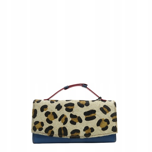 portfele damskie Portfel damski skórzany klapka wzór skóra naturalna na prezent eko OLIVKA