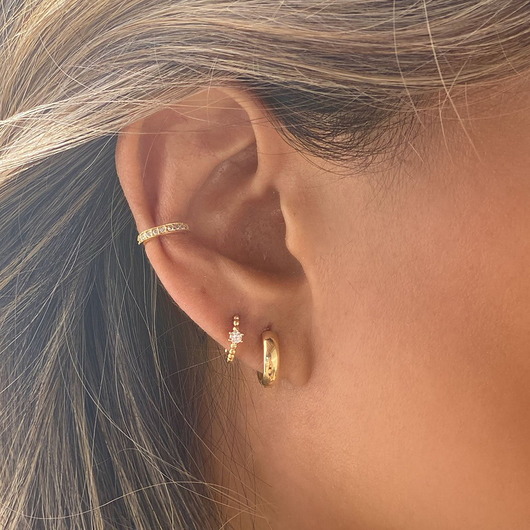 Kolczyki mini koła 13mm srebro 925 Coccola JEWELLERY