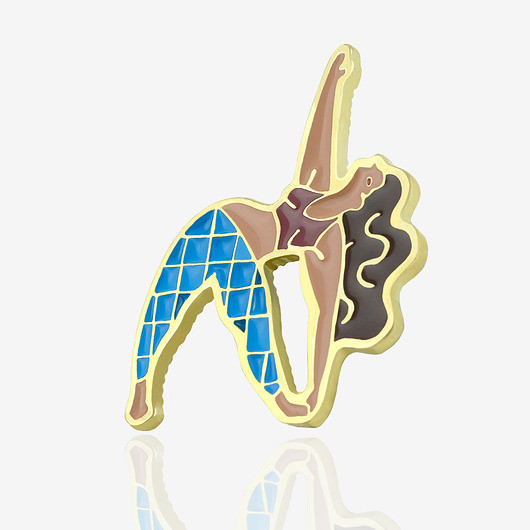 przypinki Pin joga Trikonasana