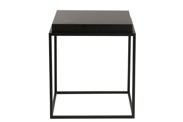 Stolik kawowy Square Black 65x65x55 cm czarny Home Design