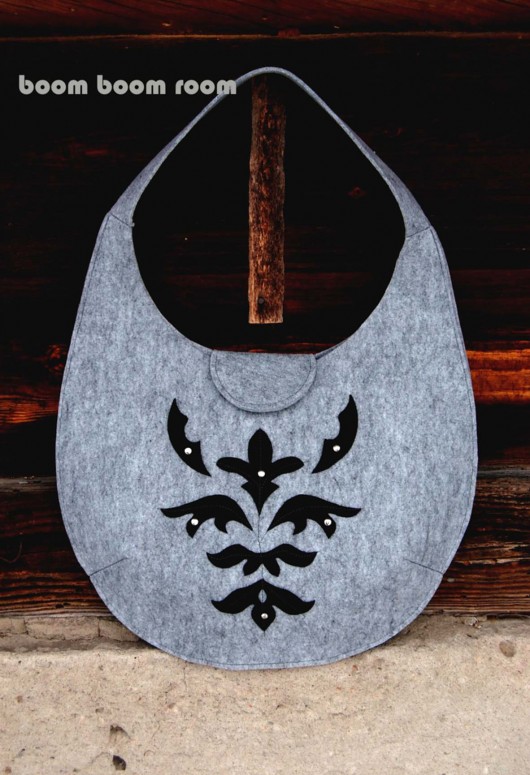 ELEGANCE GLAM felt bag XL boom boom room