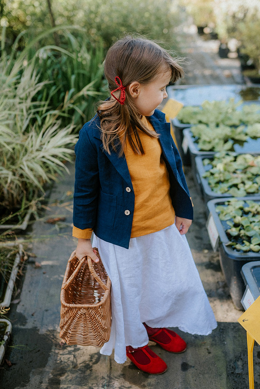 marynarki dla chłopców APRICOT Lniana Marynarka granatowa unisex