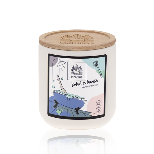 świece zapachowe Kąpiel z pianką L - duża świeca rzepakowa