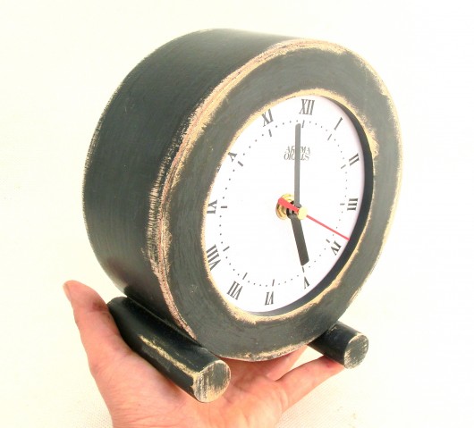 Zegarek circle Czarny Clock Wood Studio