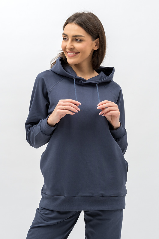 bluza z kapturem damska Bluza z kapturem  ,,SEHER" grafit