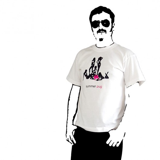 Summer pug- L Pink Pug Design
