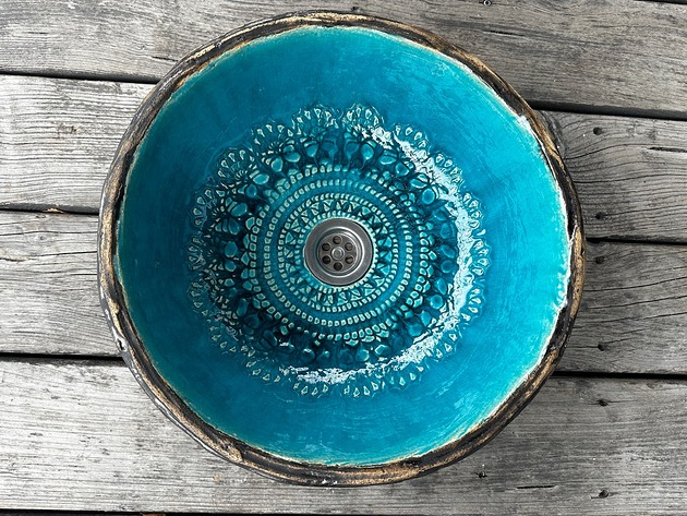 umywalki UM23 Umywalka ceramiczna z koronką