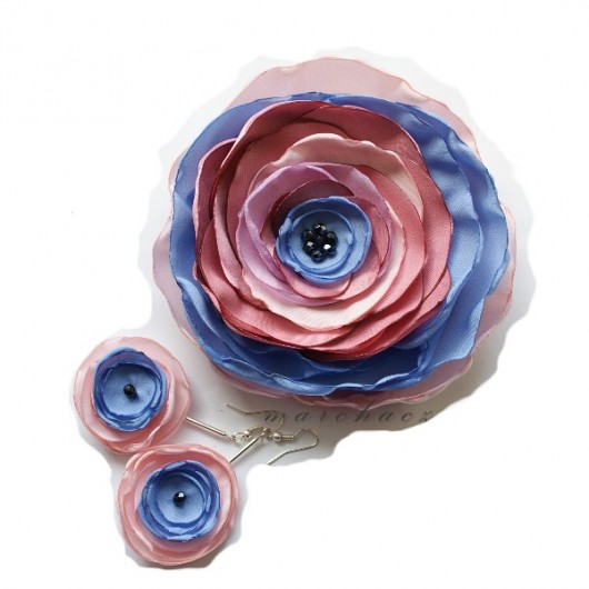Individual object_dual_ rosa+hydrangea Manufaktura broszki