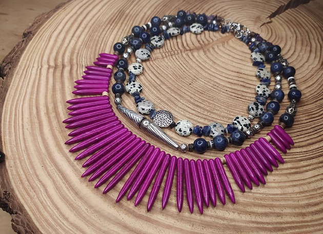naszyjniki - inne Plemienny naszyjnik boho - MOC