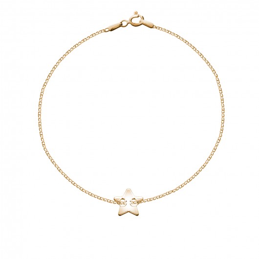 Bransoletka Tiny Chains - gwiazdka pozłacana by ilo