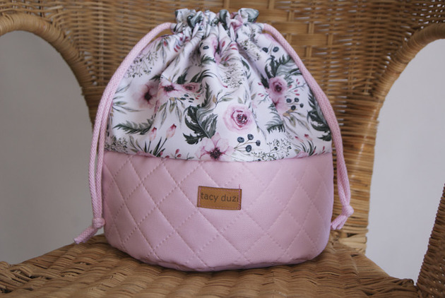 kosmetyczki Worek kosmetyczka duża "różane natchnienie"