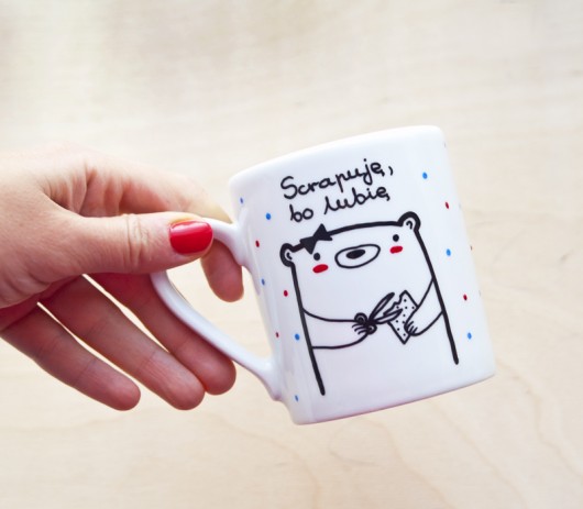 Scrapuję, bo lubię! - porcelanowy kubek  miamilu