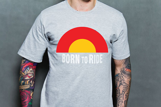 T-shirt Born To Ride Sun grey Borntoride