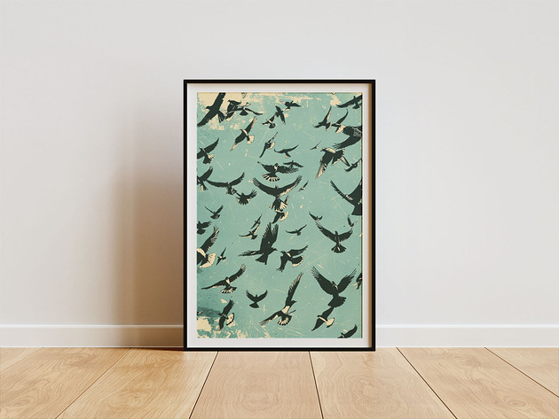 plakaty Plakat - Bird swarm