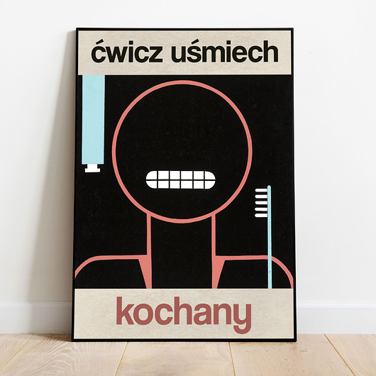 plakaty Plakat "Ćwicz uśmiech"