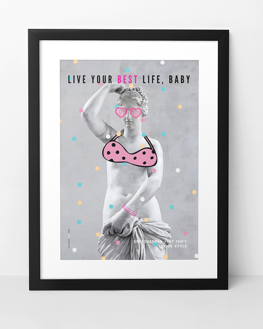 plakaty Plakat LIVE YOUR BEST LIFE, BABY