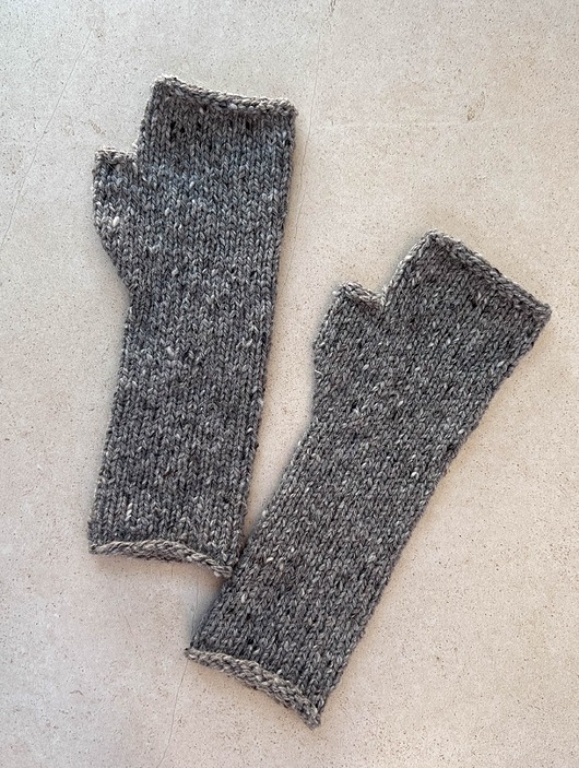 rękawiczki damskie Rękawiczki damskie, jesienne mitenki szare