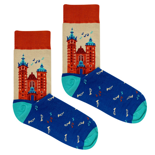 Skarpetki Kraków Kościół Mariacki LOVE POLAND DESIGN
