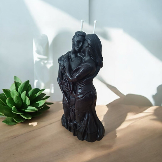 świeczniki i świece Magia miłosna - świeca z wosku pszczelego