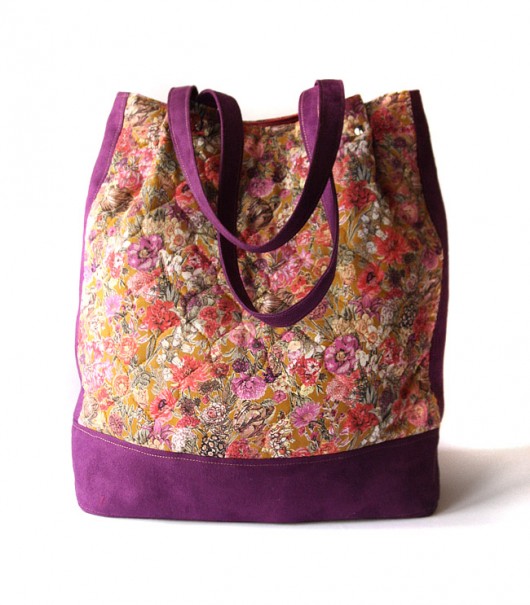 torba - flowers in violet - elfagado