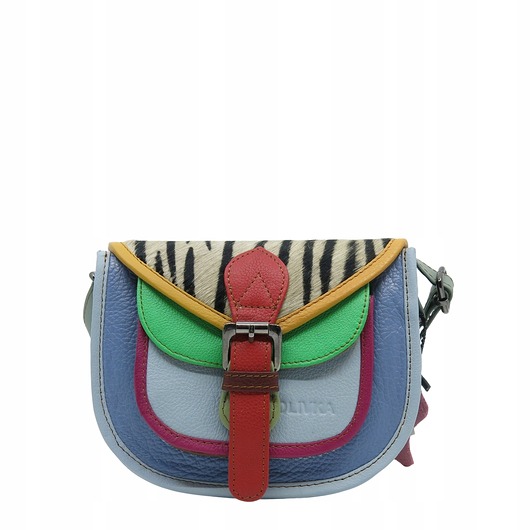 torby na ramię Torebka damska listonoszka skórzana regulowany pasek kolorowa OLIVKA