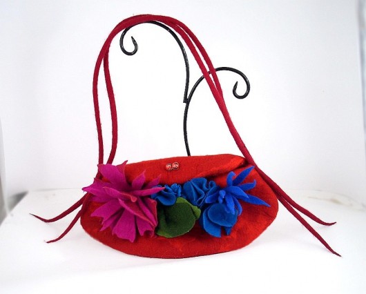 Jedwabnofilcowa Torebka: Living Bag filcant
