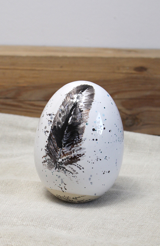 jajka wielkanocne Ceramiczne pisanki - jajka