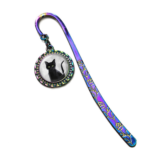 zakładki do książek Kolekcja Starlight - zakładka - czarny kot