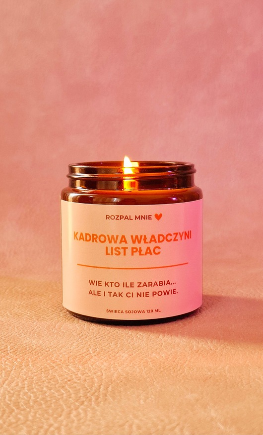 świece zapachowe Świeca sojowa dla Kadrowej