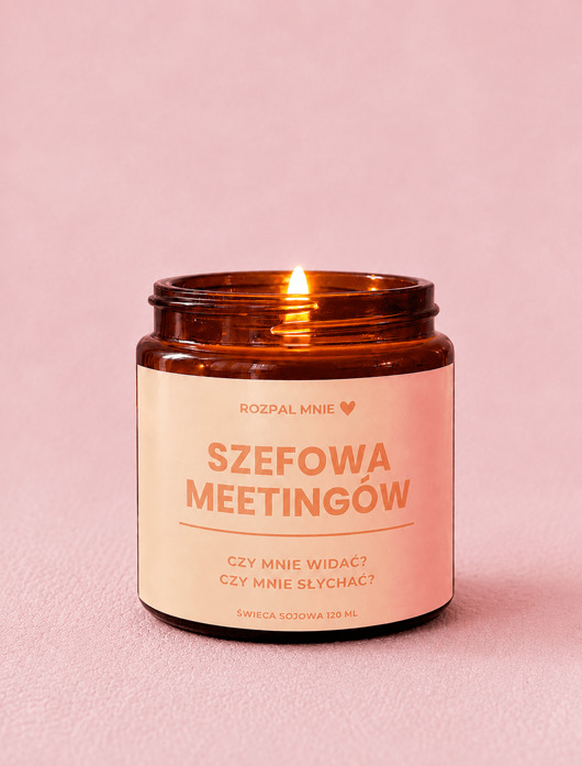 świece zapachowe Świeczka sojowa SZEFOWA MEETINGÓW