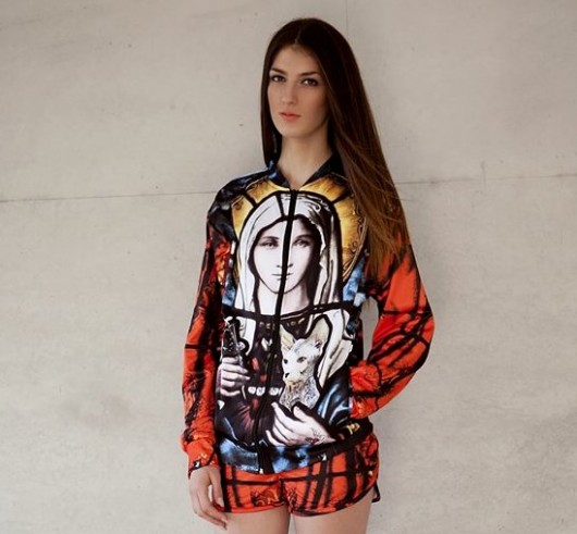 'Divine Ink' damska bluza typu bomber z nadrukie gagaboo