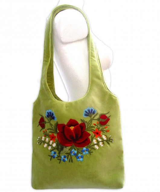 LIME beauty (Łowicz Region embroidery) na ludowo