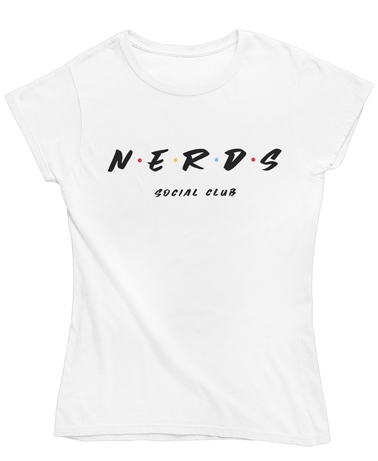 t-shirt damskie koszulka damska z napisem nerds