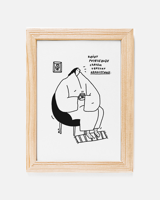 grafiki i ilustracje Print TROSZKU ODPOCZYNKU
