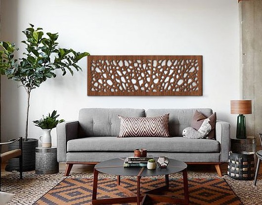 Ażurowy Obraz Drewniany ELIS 120x42cm Missing Decor