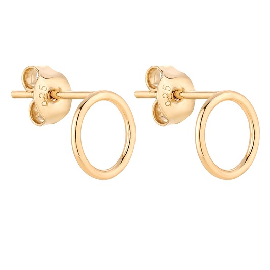 kolczyki pozłacane Złote kolczyki obręcze