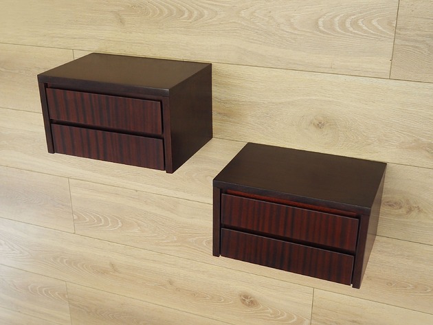 komody i szafki Komplet dwóch szafek wiszących, duński design, lata 70, produkcja: Dania