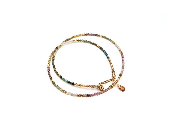 chokery Turmaliny /choker/ vol. 21 naszyjnik - Szlachetna kolekcja