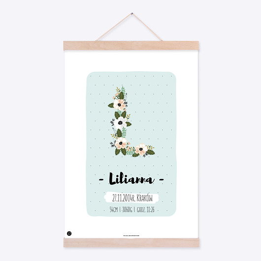 PLAKAT Spersonalizowana metryczka A3 XXXinterjoprint