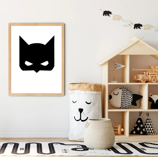 obrazy i plakaty do pokoju dziecięcego PLAKAT DO POKOJU DZIECKA Batman dla chłopca