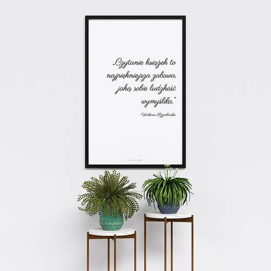"Czytanie książek" Plakat Love The Journey