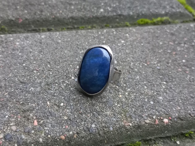 pierścionki - różne Lapis lazuli - pierścionek regulowany